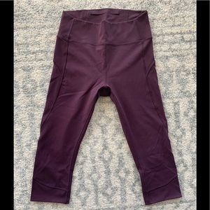 lululemon athletica Plum High-Rise Cropped Leggings